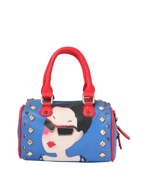 blue leatherette handbag - 12579053 - Very Small Image - 1