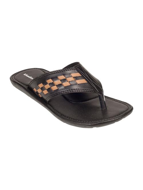 black synthetic slippers - 12579445 - Very Small Image - 1