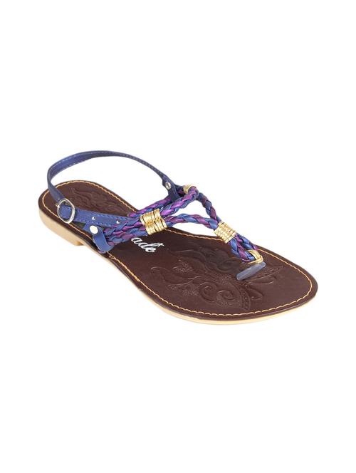 blue synthetic flat sandals - 1257960 - Very Small Image - 1