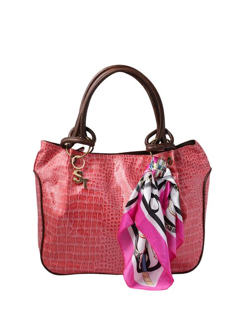 pink leatherette handbag - 12579798 - Very Small Image - 1