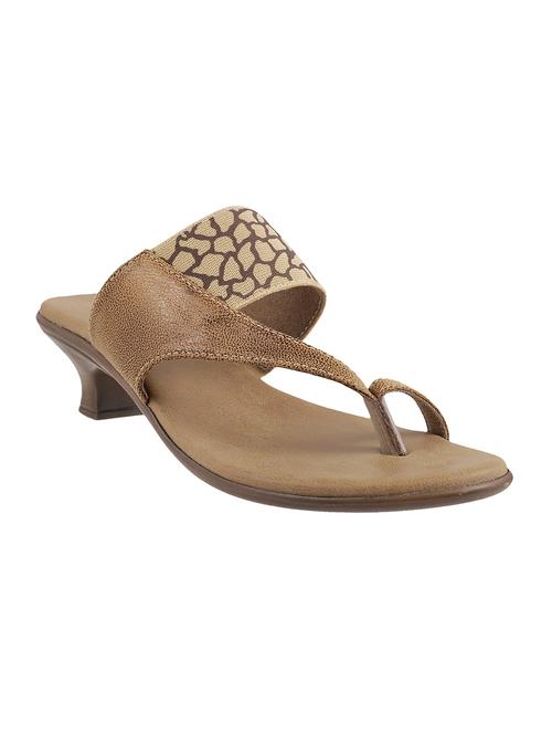 beige pu slip on sandals - 12580048 - Very Small Image - 1