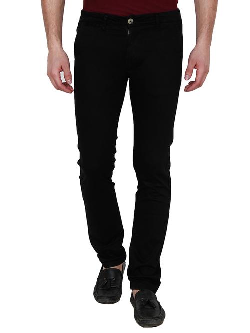 black cotton chinos - 12581549 - Very Small Image - 1