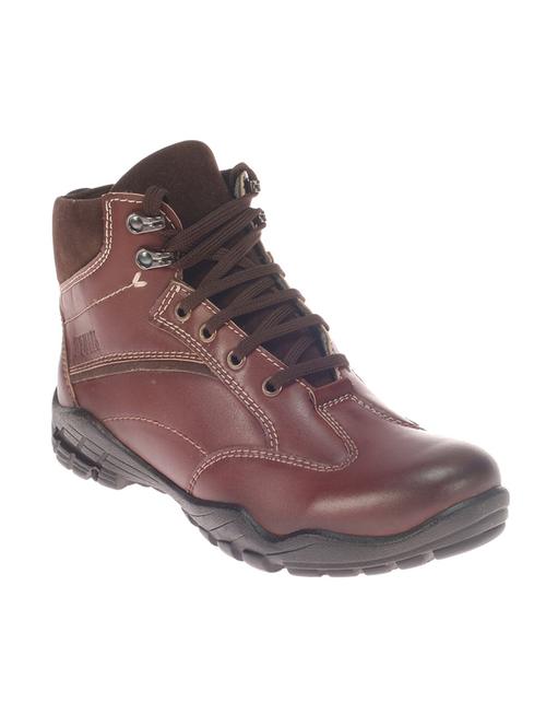 brown lace up ankle boot - 12582200 - Very Small Image - 1
