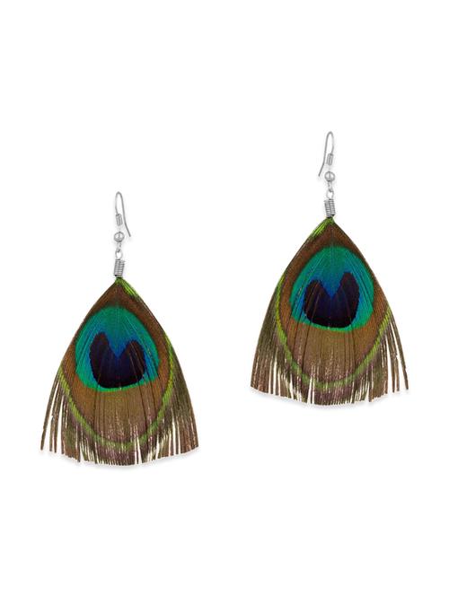 multi fur drop earring - 12582990 - Very Small Image - 1