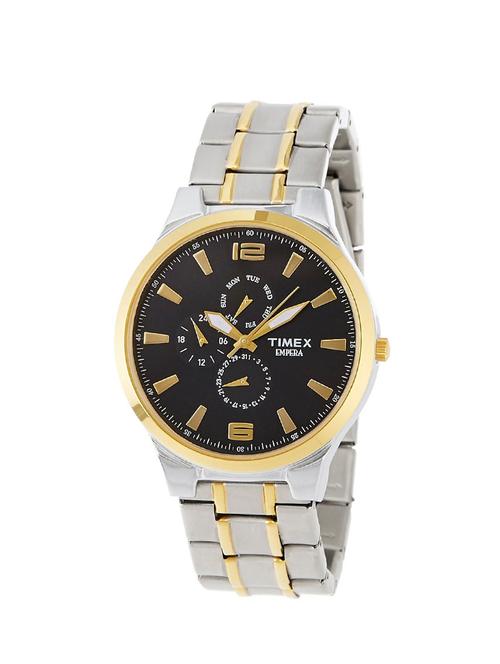 timex empera multi-function analogue black dial men's watch - ti000k10700 - 12584812 - Very Small Image - 1