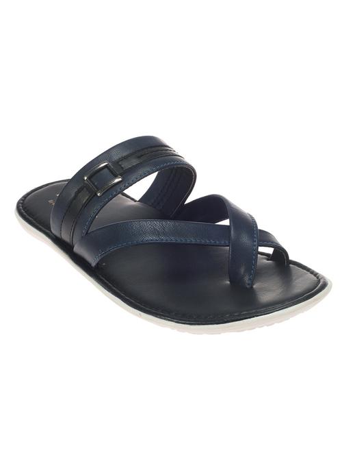 navy Leatherette slipper - 12584896 - Very Small Image - 1
