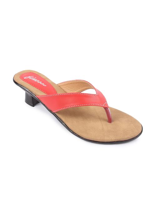 red pu toe separator sandals - 12585780 - Very Small Image - 1