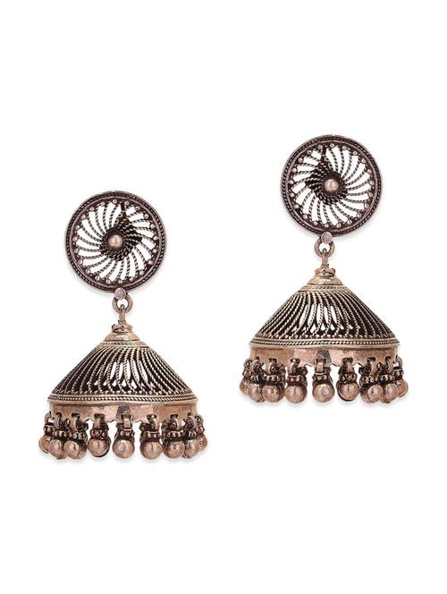 grey silver earring - 12586509 - Very Small Image - 1