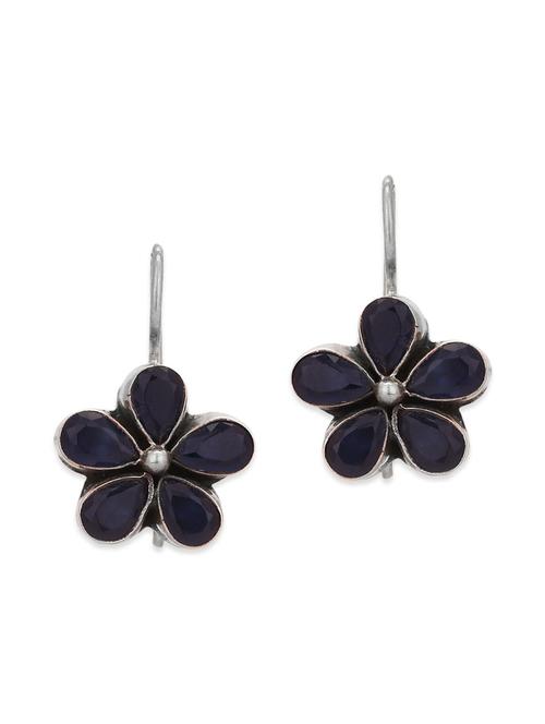 blue silver drop earring - 12586513 - Very Small Image - 1