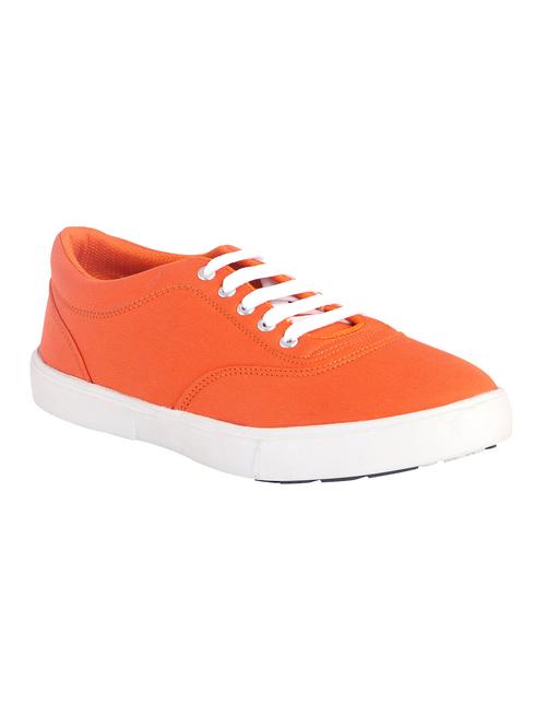 orange fabric lace up sneakers - 12587048 - Very Small Image - 1