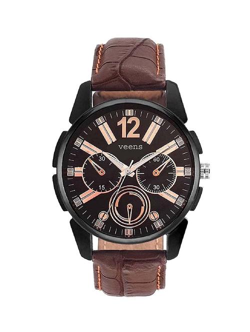 brown analog round dail watch - 12589318 - Very Small Image - 1