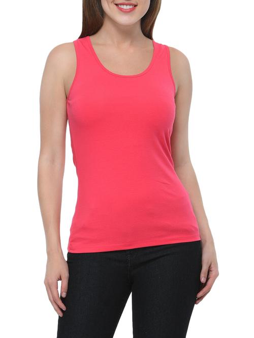 pink cotton tank tee - 12593914 - Very Small Image - 1