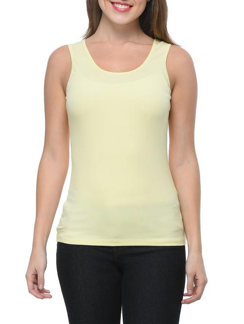 light yellow cotton tank tee - 12593931 - Very Small Image - 1