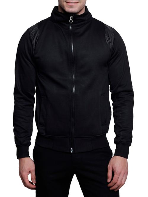 black fleece sweatshirt - 12594171 - Very Small Image - 1