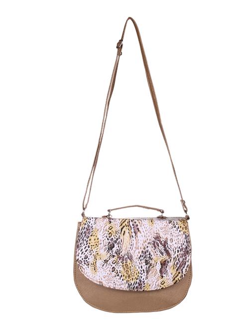 brown leatherette sling bag - 12594617 - Very Small Image - 1