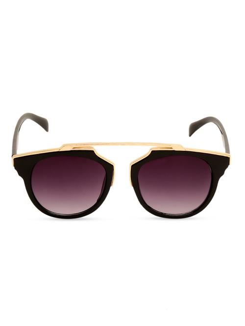 black oval sunglasses with polycarbonate lens - 1259752 - Very Small Image - 1