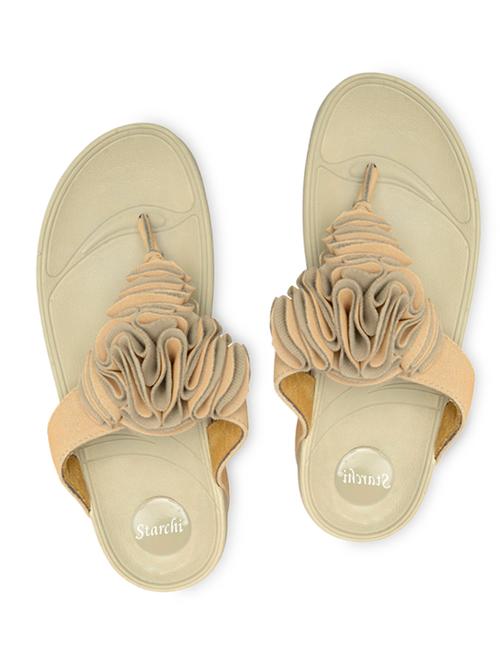 beige leatherette wedges - 1260844 - Very Small Image - 1