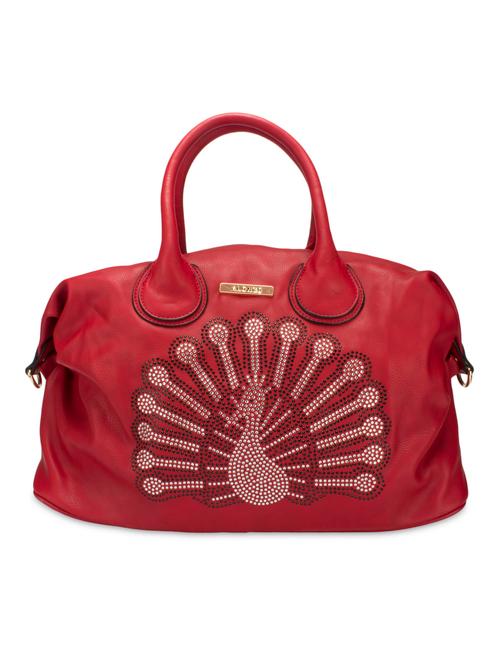 red embellished faux leather handbag - 1262454 - Very Small Image - 1