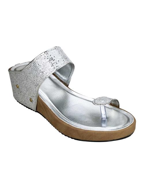 silver color flip flops smart traders - 12648375 - Very Small Image - 1
