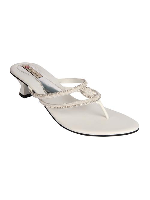 white leatherette sandals - 12648617 - Very Small Image - 1