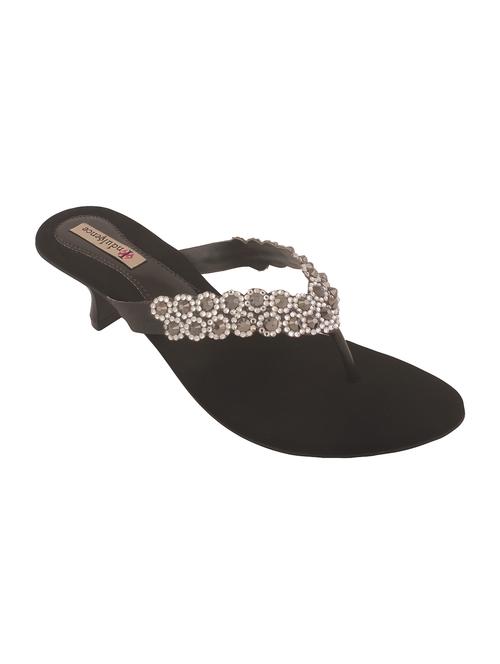 black leatherette sandals - 12648624 - Very Small Image - 1