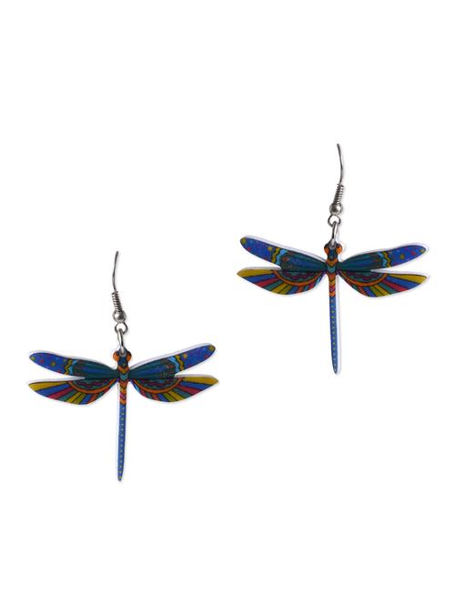 multi-coloured embellished dragonfly earrings - 1265028 - Very Small Image - 1
