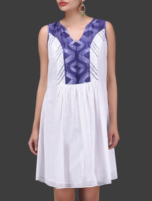 white printed sleeveless dress - 1265514 - Very Small Image - 1