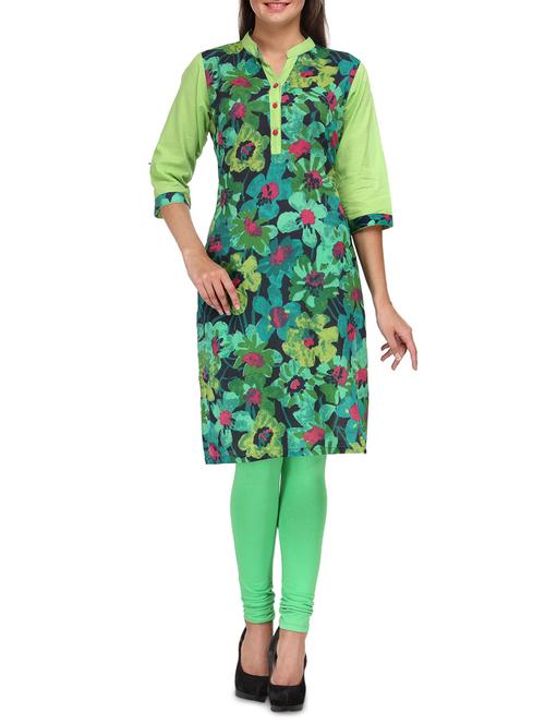 multicoloured cotton printed kurti - 1267427 - Very Small Image - 1