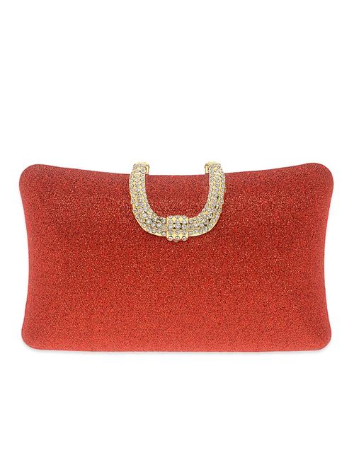 red satin clutch - 12676039 - Very Small Image - 1
