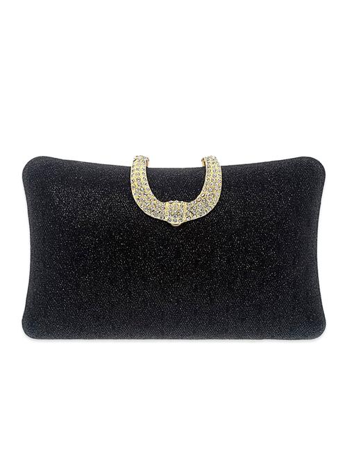 black satin clutch - 12676040 - Very Small Image - 1