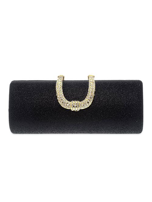 black satin clutch - 12676043 - Very Small Image - 1
