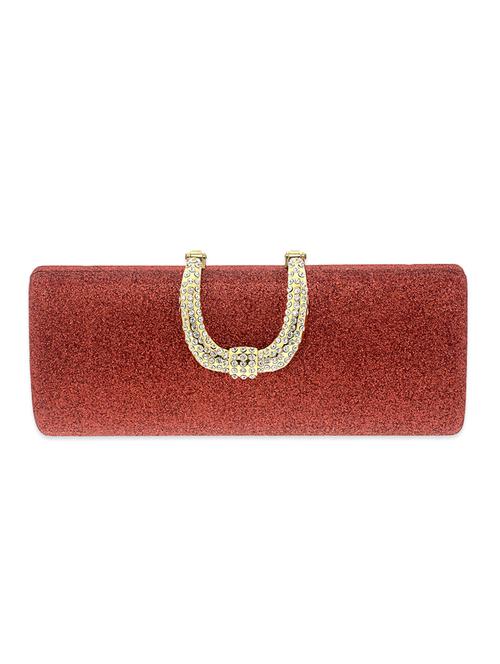red satin clutch - 12676044 - Very Small Image - 1
