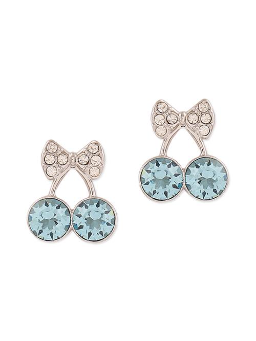 blue studded crystal earrings - 1271590 - Very Small Image - 1
