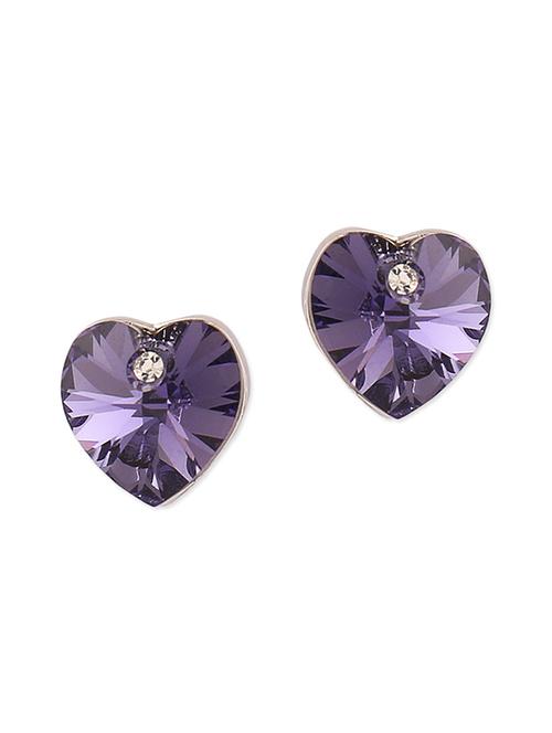 purple heart crystal earrings - 1271602 - Very Small Image - 1