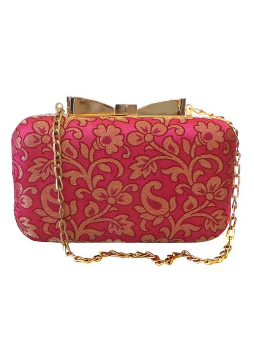 pink brocade box clutch - 1271672 - Very Small Image - 1