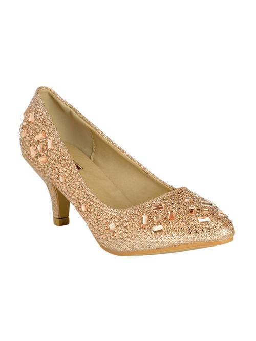 pink leatherette slip on pumps - 12717903 - Very Small Image - 1