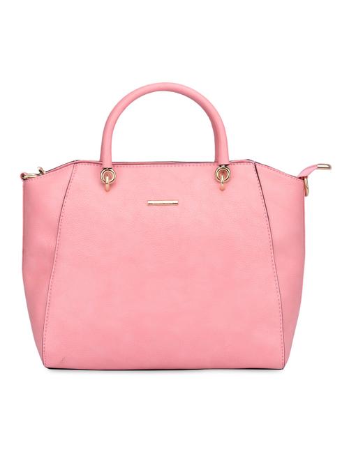 pink leatherette structured handbag - 1274248 - Very Small Image - 1