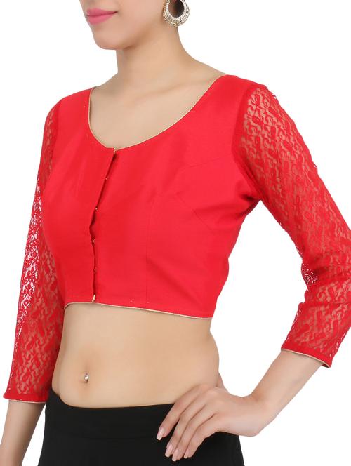 solid red blouse - 1274644 - Very Small Image - 1