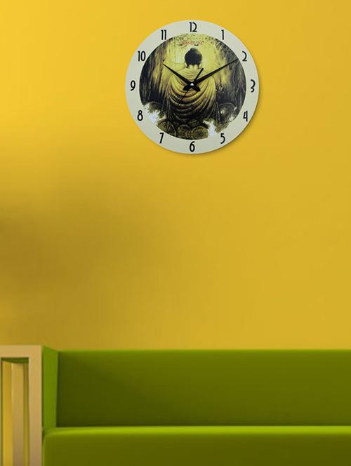 white polymer buddha back wall clock - 1274692 - Very Small Image - 1