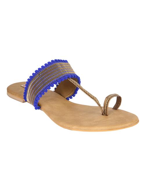 blue toe separator kolhapuri - 12753870 - Very Small Image - 1
