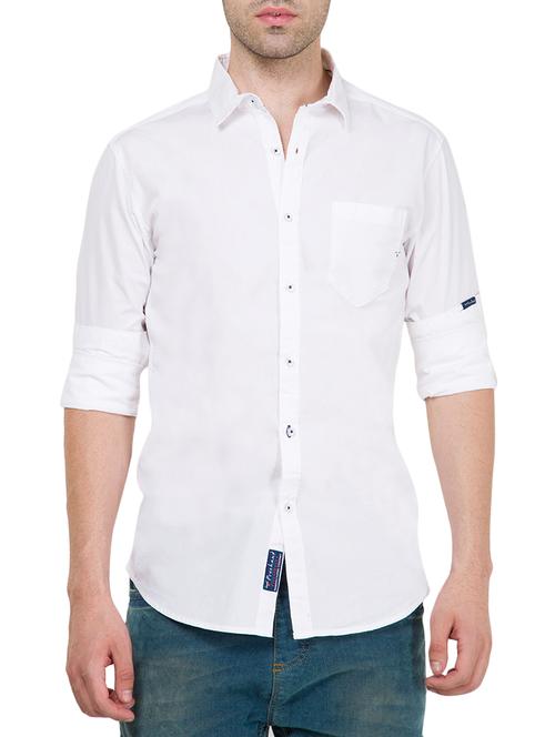 white cotton casual shirt - 12754232 - Very Small Image - 1