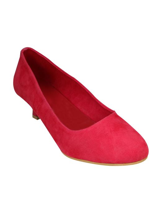 pink leatherette slip on pumps - 12755834 - Very Small Image - 1