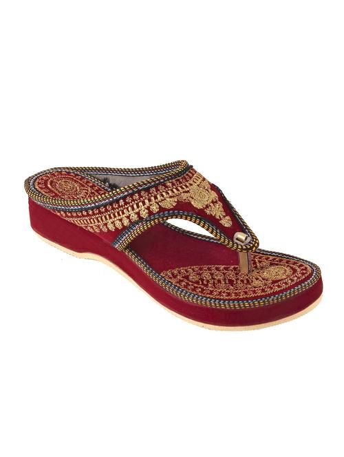 red slip on kolhapuri - 12756119 - Very Small Image - 1