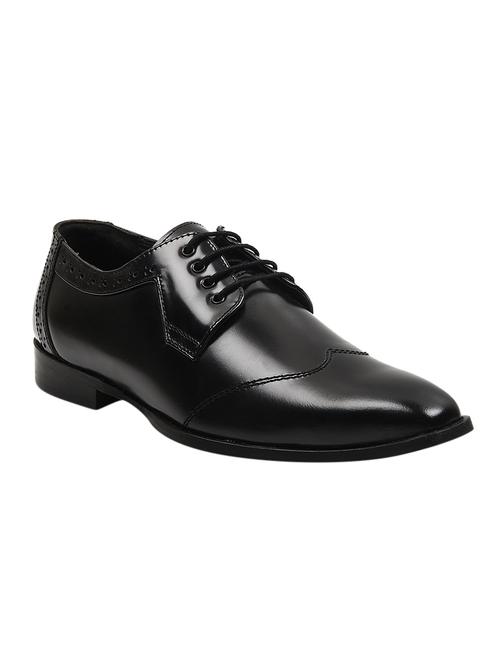 black leather derbies - 12758738 - Very Small Image - 1