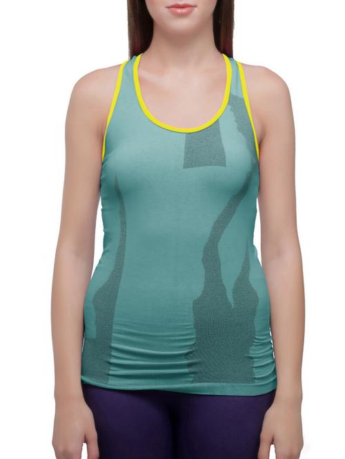 green printed cotton regular top - 12758913 - Very Small Image - 1