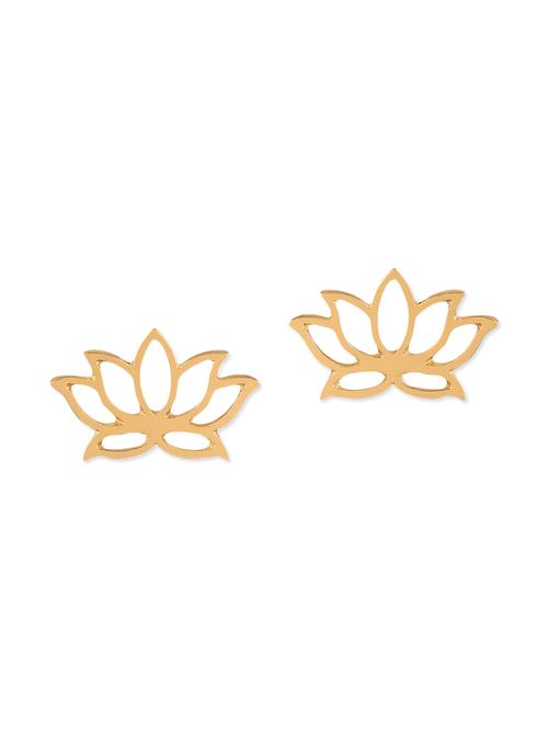 gold metal studs earring - 12760615 - Very Small Image - 1