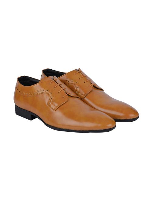 bronze Leather lace up derby - 12761975 - Very Small Image - 1