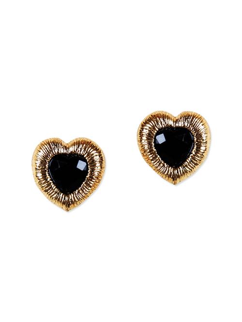 black metal studs earring - 12762225 - Very Small Image - 1