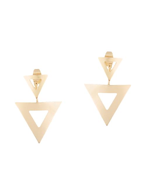 gold metal studs earring - 12762311 - Very Small Image - 1