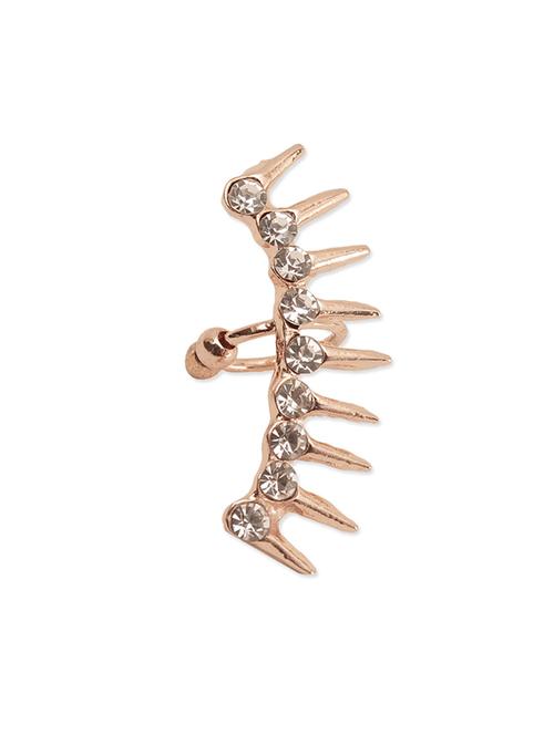 gold metal earring - 12762343 - Very Small Image - 1